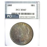1882 Morgan MS67 LISTS $20000