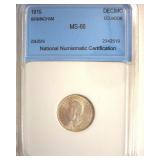1915 Decimo NNC MS66 Ecuador