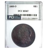1883-O Morgan MS67 LISTS $3500