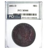 1921-D Morgan MS66 LISTS $1050