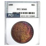 1898 Morgan PCI MS65 Vibrant Color