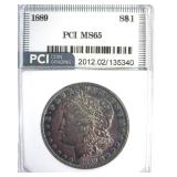 1889 Morgan PCI MS65 Fantastic Color