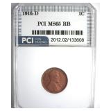 1916-D Cent MS65 RB LISTS $550