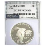1983-S S$1 LA Olympics PR70 DCAM LISTS $275