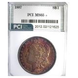 1887 Morgan PCI MS65+ Stunning Color