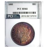 1885 Morgan PCI MS65 Wonderful Color