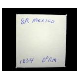 1834-DoRM 8 Reales Mexico