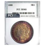 1886 Morgan PCI MS65 Incredible Color