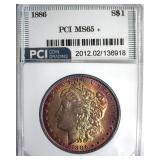 1886 Morgan PCI MS65+ Fabulous Color