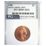 1793 Chain 1C PCI MS69 RD Ameri Copy