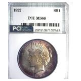 1922 Peace MS66 LISTS $600