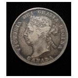 1888 Canada 25 Cents .925 Silver