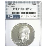 1971-S Silver Ike PR70 DCAM LISTS $475