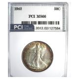 1942 Walking Liberty MS66 LISTS $240