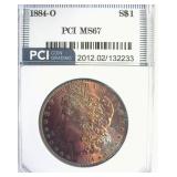 1884-O Morgan MS67 LISTS $2250
