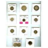 1852-1950 1C-50C Some Silver 12 Pc Lot