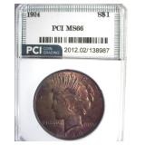 1924 Peace MS66 LISTS $650