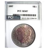 1887 Morgan MS67 LISTS $1700