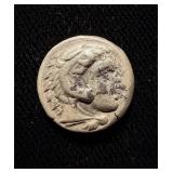 350 BC Alexander the Great XF+ Silver Drachm