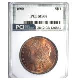 1882 Morgan MS67 LISTS $20000