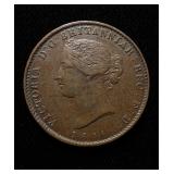 1856 Canada Province 1/2 Penny