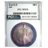 1998 Silver Eagle MS70 LISTS $1200