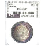 1921 Morgan MS67 LISTS $10500