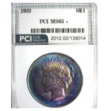 1922 Peace PCI MS65+ Incredible Color