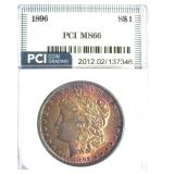 1896 Morgan MS66 LISTS $450