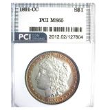 1891-CC Morgan MS65 LISTS $4500