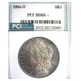 1884-O Morgan PCI MS65+ Soft Toning