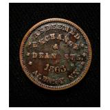 1863 Civil War Token VF+