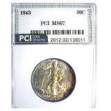 1943 Walking Liberty MS67 LISTS $650