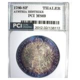 1780-SF Restrike Thaler PCI MS69 Austria