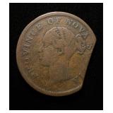 1840 Canada Province 1 Penny Token Clipped...