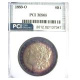 1883-O Morgan PCI MS65 Bold Color