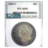 1885-O Morgan MS67 LISTS $1550