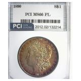 1890 Morgan MS66 PL LISTS $26500