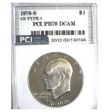 1976-S CN T1 Ike PCI PR70 DCAM