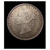 1876-H Newfoundland 50 Cents .925 Silver