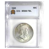 1949 Franklin ICG MS66 FBL LISTS $450