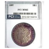 1897 Morgan PCI MS65 Nice Color