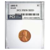 1982-S Cent PR70 DCAM RD LISTS $1800