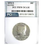 1976-S Silver Kennedy PR70 DCAM LISTS $250