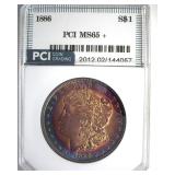 1886 Morgan PCI MS65+ Colorful