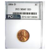 1954-D Cent MS67 RD LISTS $475