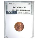 1935-D Cent MS66+ RD LISTS $160