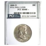 1958-D Franklin MS66+ FBL LISTS $250