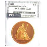 1836 Dollar PCI PR69 CAM Gobrecht Cu Copy