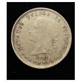 1881 Colombia 50 Centavos